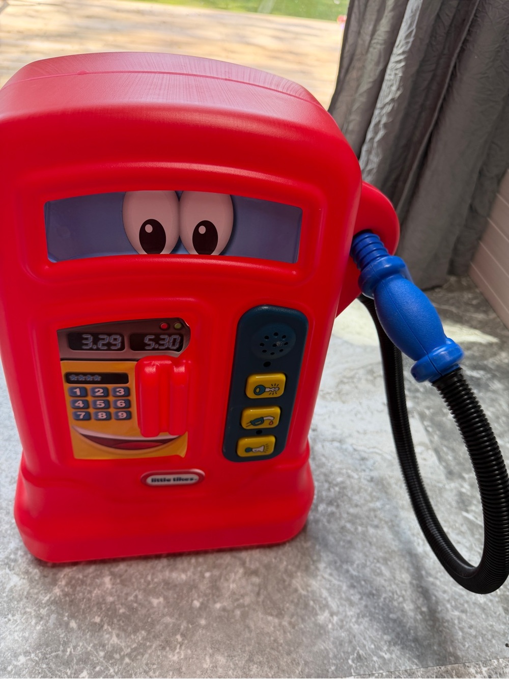Little Tikes Toy Gas Pump Pretend Play Interactive Sounds Fuel Nozzle Red works
